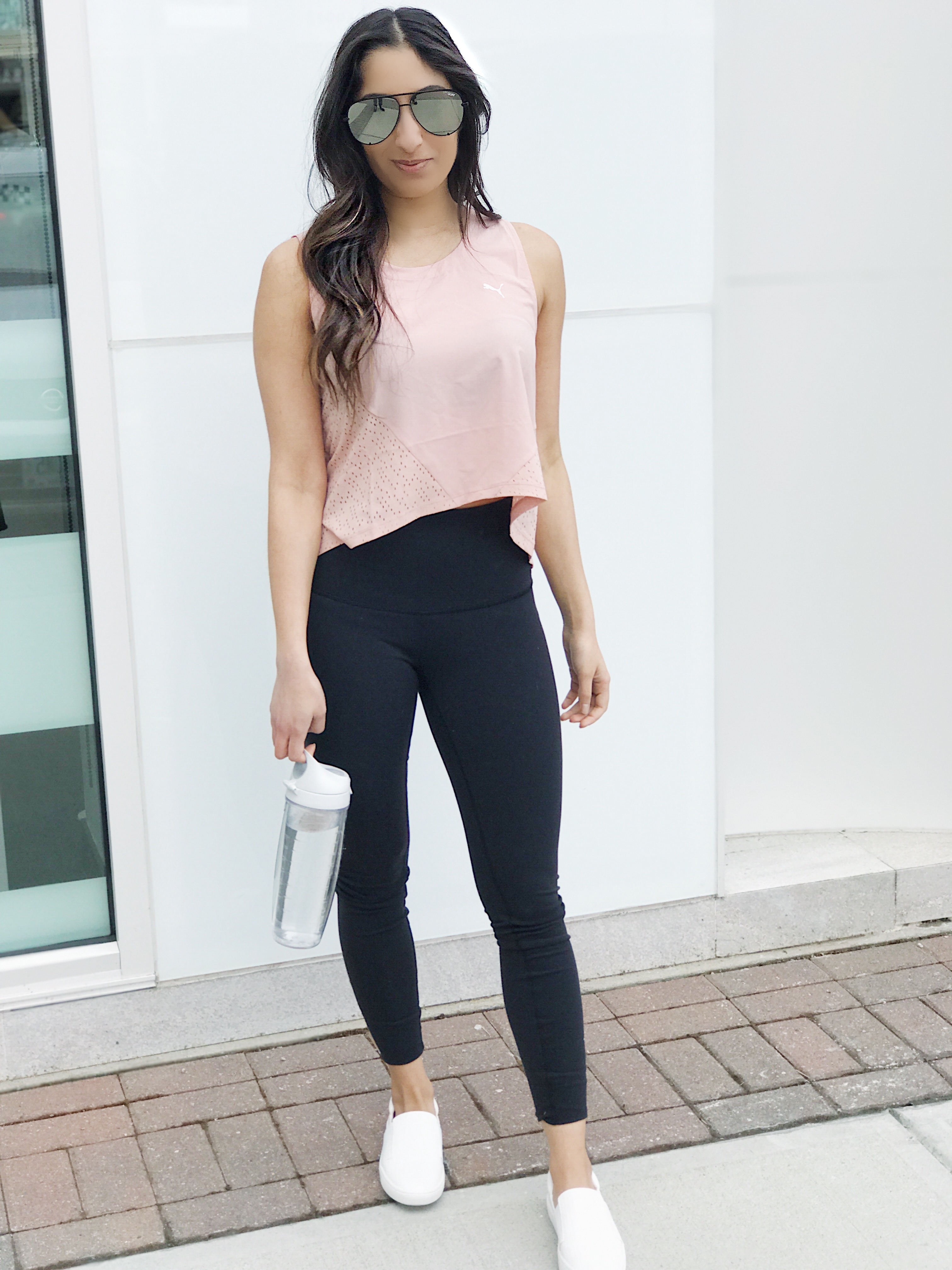 Cute Workout Clothes (Crop Top + Leggings) - Olive & Rose