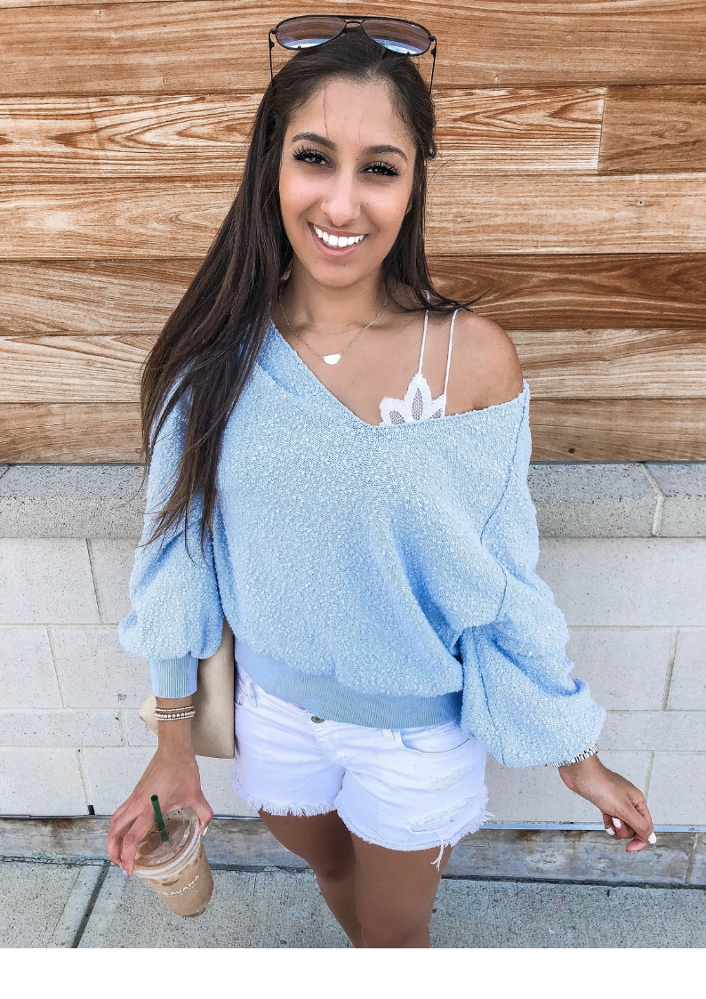 Off Shoulder Sweater