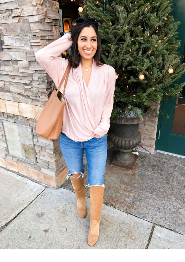 Blush Wrap Top